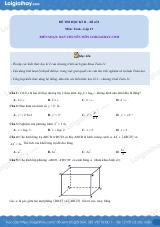 Đề thi học kì 2 Toán 11 - Đề số 8